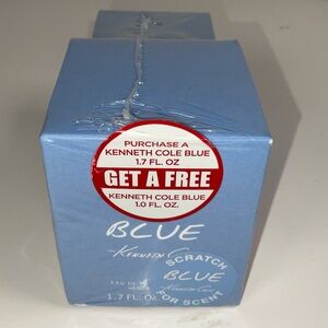 NIB Sealed Kenneth Cole Blue EDT 1.7 oz + Bonus 1 oz Travel Size